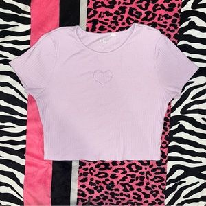 Purple Heart cut out top